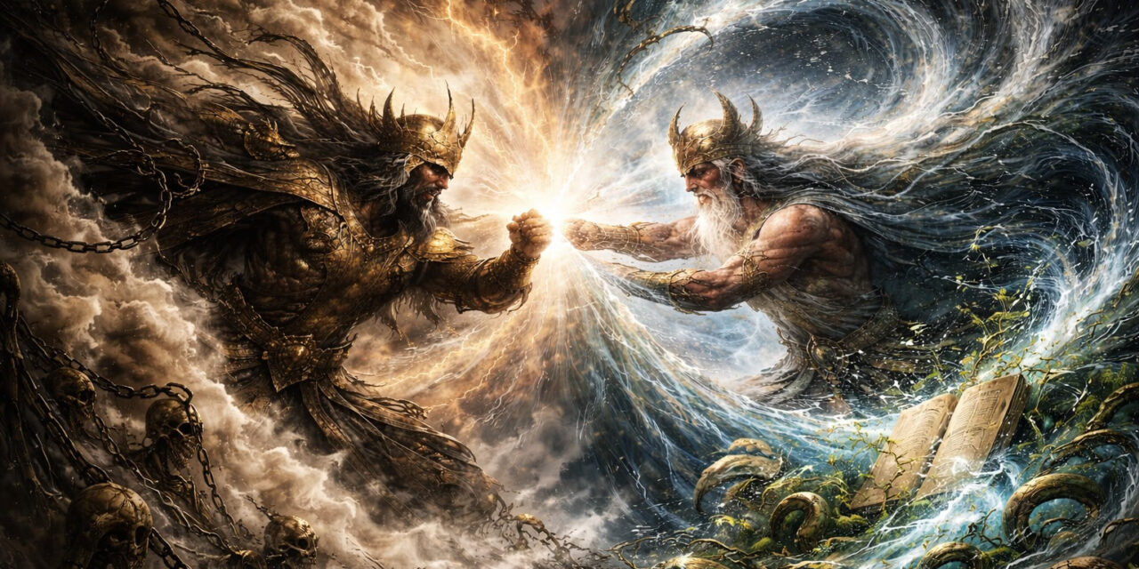 Evolución y Transformación de los Roles Divinos: De Anu y Enlil a Yahvé y Lucifer